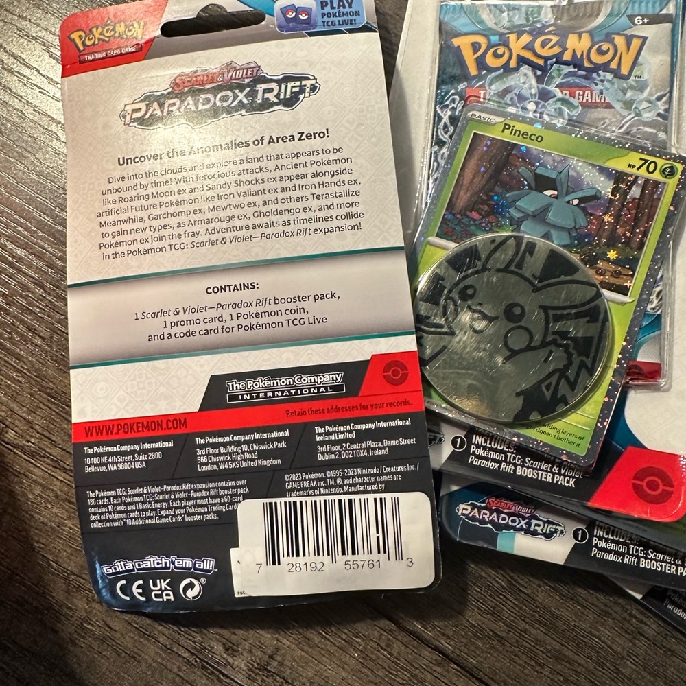 Paradox Rift Booster Pack with Pineco Card